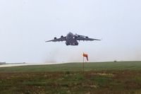 96-0001 @ CID - Departing runway 13