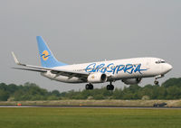 5B-DBV @ EGCC - Eurocypria holiday jet - by Kevin Murphy