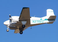 N275EC @ KAPA - Approach to 17L, Port Engine appears to be stopped. - by Bluedharma