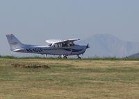 N645SP @ KAPA - Prep for takeoff, Pikes Peak in the background - by Bluedharma