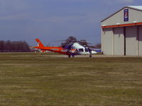 N145CF @ GPM - at Careflite maintanence hanger