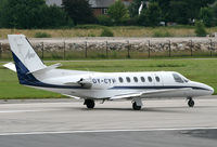 OY-CYV @ EGCC - Biz jet off 23R - by Kevin Murphy
