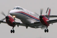 G-MAJH @ EGCC - Departing from a cold, wet and foggy Manchester