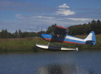 N65AT @ LHD - 1981 Arctic Aircraft-Interstate S-1B2 ARCTIC TERN, Lycoming O-320 150 Hp, originally built to CAR.042 (Aerobatic), strengthened by Arctic, on EDO Floats, wing root & wing tip airfoils NACA 23012, Experimental class, Takeoff - by Doug Robertson