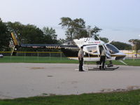 N911ZA @ NONE - On baseball diamond in Chicago Heights, IL - by G. Hall