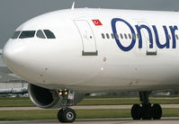 TC-OAO @ EGCC - Onur A300 at the threshold - by Kevin Murphy