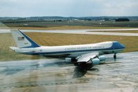 82-8000 @ CID - Air Force One taxiing for departure - by Glenn E. Chatfield