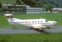 HB-FOA @ LSMU - Thans called PCXII this is the first prototype of the Pilatus PC-12. Note the interim wing design. - by Joop de Groot