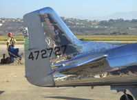 N514DK @ CMA - 1945 North American P-51D-25 MUSTANG, Packard-Rolls V-1650-7 1,490 Hp, Limited class, polished finish-tail - by Doug Robertson