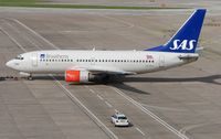 LN-RPJ @ EGCC - SAS B737 with Braathens titles - by Terry Fletcher