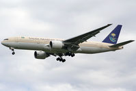 HZ-AKI @ LOWW - Saudia on approach RWY34 - by Wolfgang Kronfuss