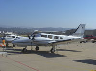N992KT @ CMA - 1983 Piper PA-34-220T SENECA III, one Continental TSIO-360-KB 220 Hp and one Continental LTSIO-360-KB 220 Hp counter-rotating turbocharged engines - by Doug Robertson