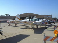 N9610R @ CMA - 1959 Beech B95 TRAVELAIR, two Lycoming O&VO-360 180 Hp each - by Doug Robertson