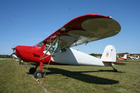 N2084V @ KBEH - Cessna 140 - by Mark Pasqualino