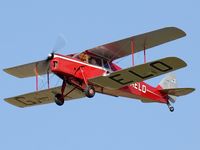G-AELO - de Havilland DH87B Hornet Moth flying out from the Turweston Vintage Transport Day Sept 2007 - by Garry L