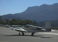 N450W @ SZP - 1958 Beech 95 TRAVEL AIR, two Lycoming O&VO-360 180 hp each, taxi - by Doug Robertson