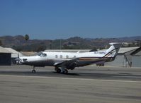 N719PC @ SZP - 2006 Pilatus PC-12/47, one P&W (Canada) PT6A-67B 1,605 shp free turbine Turboprop flat rated at 1,200 shp, 330 Cu. Ft. cabin, the PT6A is the World's most reliable free turbine turboprop engine, taxi turn to Rwy 22 - by Doug Robertson