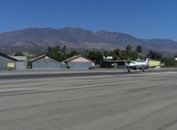 N719PC @ SZP - 2006 Pilatus PC-12/47, one P&W (Canada) PT6A-67B 1,605 shp free turbine Turboprop flat rated at 1,200 shp, 330 Cu. Ft. cabin, the PT6A is the World's most reliable free turbine turboprop engine, landing Rwy 22 - by Doug Robertson