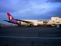 N592HA @ DEN - Hawaiian Airlines 767-300 Oakland Raiders charter - by Francisco Undiks