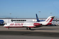 D-AGPD @ EGPF - Air Berlin Fokker 100 on a lovely sunny morning at Glasgow