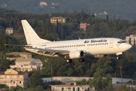 OM-ASC @ LGKR - Air Slovakia 737-300 - by Andy Graf-VAP