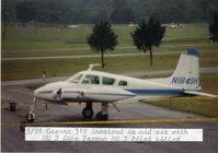 N1849H @ K49 - Tail Damage due to mid-air collision with an MU-2 over Oklahoma - NTSB report - http://www.ntsb.gov/ntsb/brief.asp?ev_id=20001212X17000&key=2