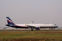 VP-BQR @ LIMC - Aeroflot A321 touching down at Milan Malpensa