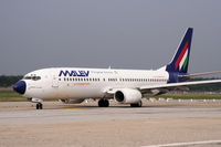 HA-LOM @ LIMC - Malev 737 operating for Livingston Airlines at Milan Malpensa