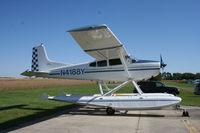 N4188Y @ RPJ - Cessna 185 - by Mark Pasqualino