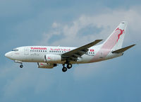 TS-ION @ LEBL - Utique on final RWY 25R. - by Jorge Molina