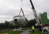 G-AWZK @ EGCC - Lowered into position. - by Neil Lomax