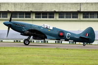 G-RRGN @ EGBP - The Rolls-Royce owned Spitfire PS853 - by Henk van Capelle