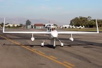 N86JP @ SZP - Taxiing to parking. Sharp looking plane.