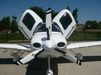 N5023F @ KLVK - Taken after washing her down - by Greg Pfeil