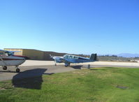 N44DL @ CMA - 1956 Beech G35 BONANZA, Continental E-225-8 225 Hp - by Doug Robertson