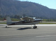 N3683C @ SZP - 1954 Cessna 180, Continental O-470 225 Hp, taxi off Rwy 22 - by Doug Robertson