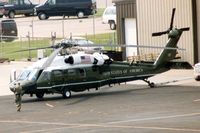 163263 @ CID - Marine One in for a presidential visit.  Photo taken from control tower with 600mm lens.