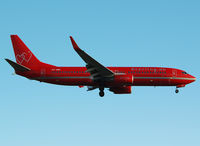 OY-SEK @ LEBL - On short final RWY 25R. - by Jorge Molina