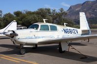 N6812V @ SZP - 1970 Mooney M20C Ranger N6812V tied down on the ramp at Santa Paula. - by Dean Heald