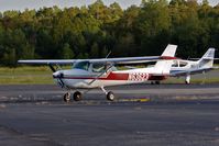 N63623 @ JGG - 1975 Cessna 150M parked on the ramp at Williamsburg/Jamestown Airport (KJGG) - Williamsburg, VA.