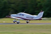 N8229W @ JGG - 1965 Piper PA-28-180 Cherokee 180C departing RWY 15 at Williamsburg/Jamestown Airport (KJGG) - Williamsburg, VA.
