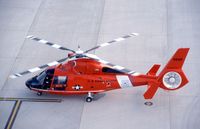 6566 @ CID - HH-65B at the Landmark FBO, below the control tower.  Has been upgraded to HH-65C - by Glenn E. Chatfield