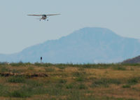 N76090 @ KAPA - Takeoff with Pikes Peak in the background - by Bluedharma