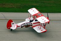 N808RB @ CID - Reb Baron PT-13D 42-16892 passing by the tower - by Glenn E. Chatfield