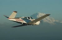 N354FB @ PLU - Mt Rainier in background - by Eileen A Hemman