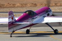 N360MJ @ RAL - Mike Jardine in his 1990 Sukhoi SU-26MX holding short of RWY 27. - by Dean Heald