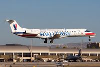 N807AE @ SNA - American Eagle N807AE Make-A-Wish (FLT EGF3171) from Norman Y Mineta San Jose Int'l (KSJC) seconds from landing on RWY 19R.