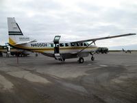 N405GV @ PABE - Load em up...waiting for a flight...Hageland Aviation - by Martin Prince, Jr