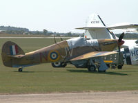 G-HURY @ EGSU - Hawker Hurricane IV/Duxford - by Ian Woodcock