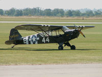 G-BECN @ EGSU - Piper J/3C 65 Cub/Duxford - by Ian Woodcock